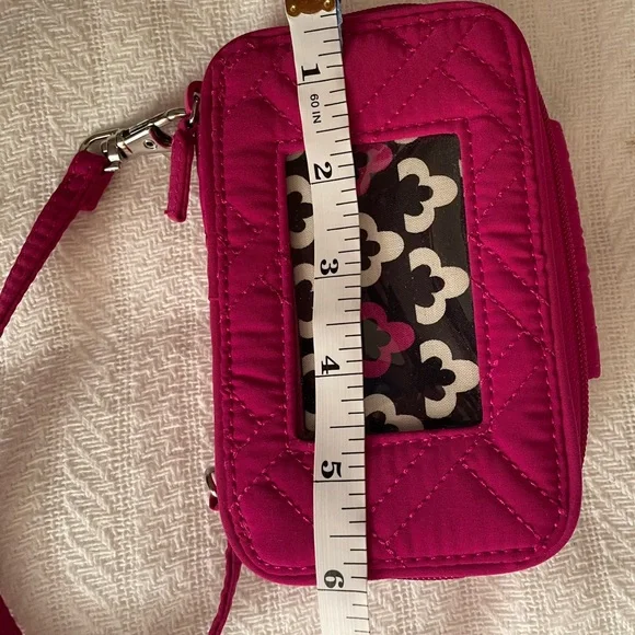 Vera Bradley Pink Quilted Wristlet - Picture 6 of 7